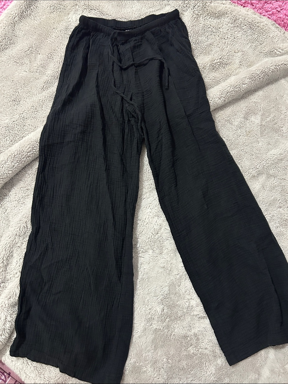 SHEIN Black Wide Leg Pants